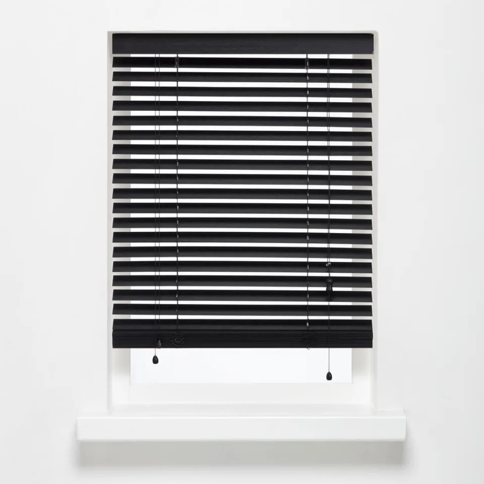 Kwantum Bamboe Jaloezie Jax Zwart 80x175 Cm