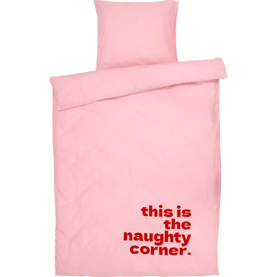Kwantum Dekbedovertrek Naughty Corner Roze 240x240 Cm
