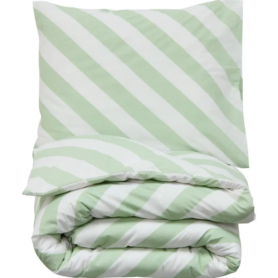 Kwantum Dekbedovertrek Riley - Groen 140x220 Cm