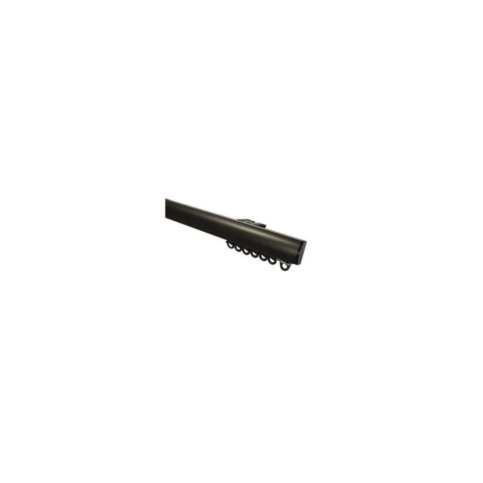 Kwantum Gordijnrailset Zwart 300 Cm