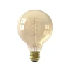 Kwantum LED Lamp 95 Mm Flex Goud E27 4W Dimbaar