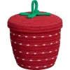 Kwantum Mand Met Deksel Jarny Rood