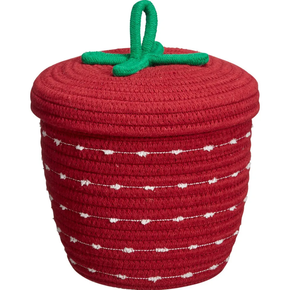 Kwantum Mand Met Deksel Jarny Rood