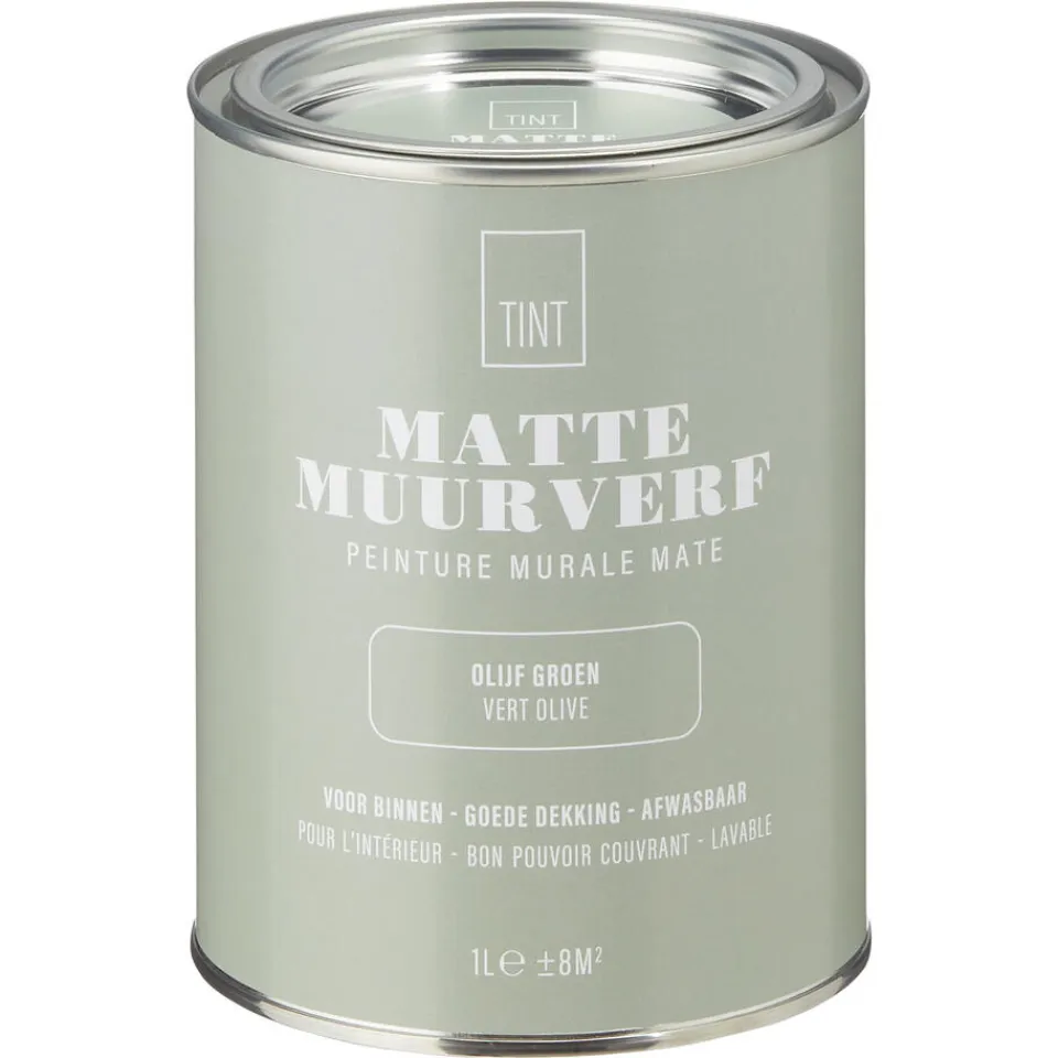Kwantum Muurverf Mat Olijf Groen 1 L