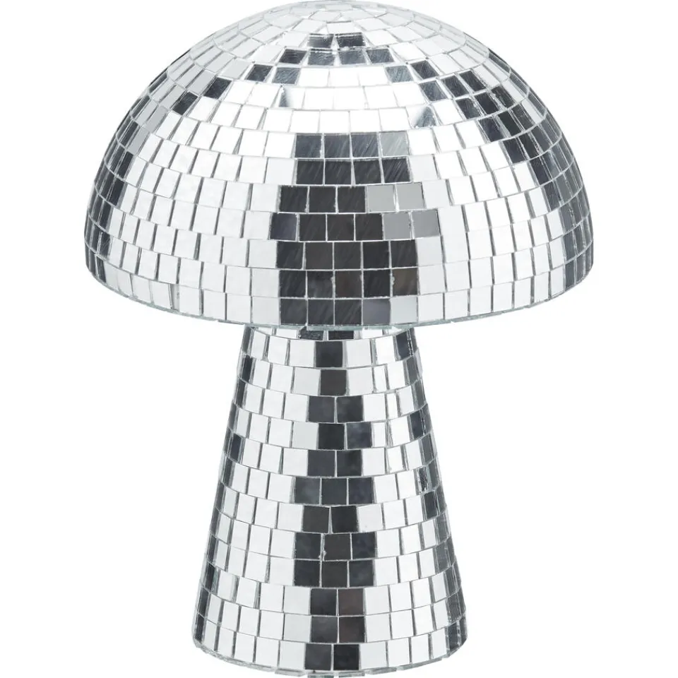 Kwantum Object Paddenstoel Disco Zilver - 15x15x18 Cm