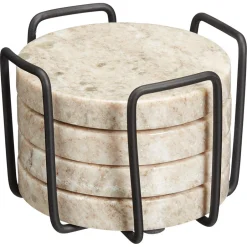Kwantum Onderzetters Marmer 4 Stuks