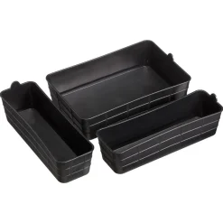 Kwantum Opberger Midi Zwart - 3 Stuks