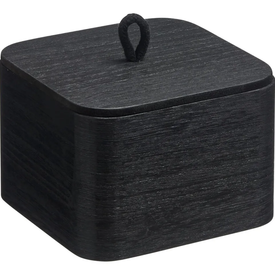 Kwantum Opbergkist Holm Zwart 14x14x10 Cm