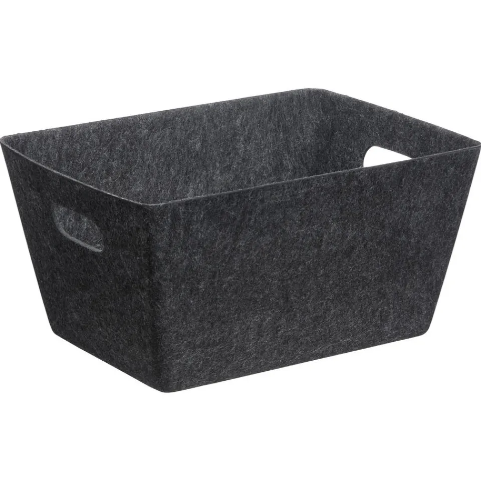 Kwantum Opbergmand Vilt Antraciet 39x29x20cm