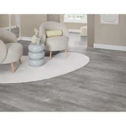 Kwantum Plak PVC Riverton Grijs Tegel XL Plank