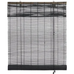 Kwantum Rolgordijn Bamboe Zwart 100x220 Cm