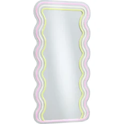 Kwantum Spiegel Met Verlichting - Wave - Neon - - 70x35 Cm