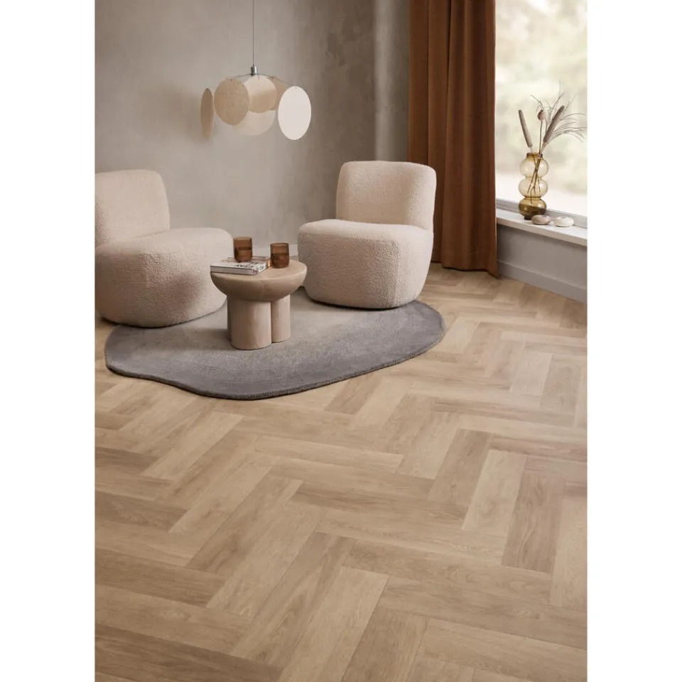 Kwantum Vinyl Fisher Naturel Visgraat