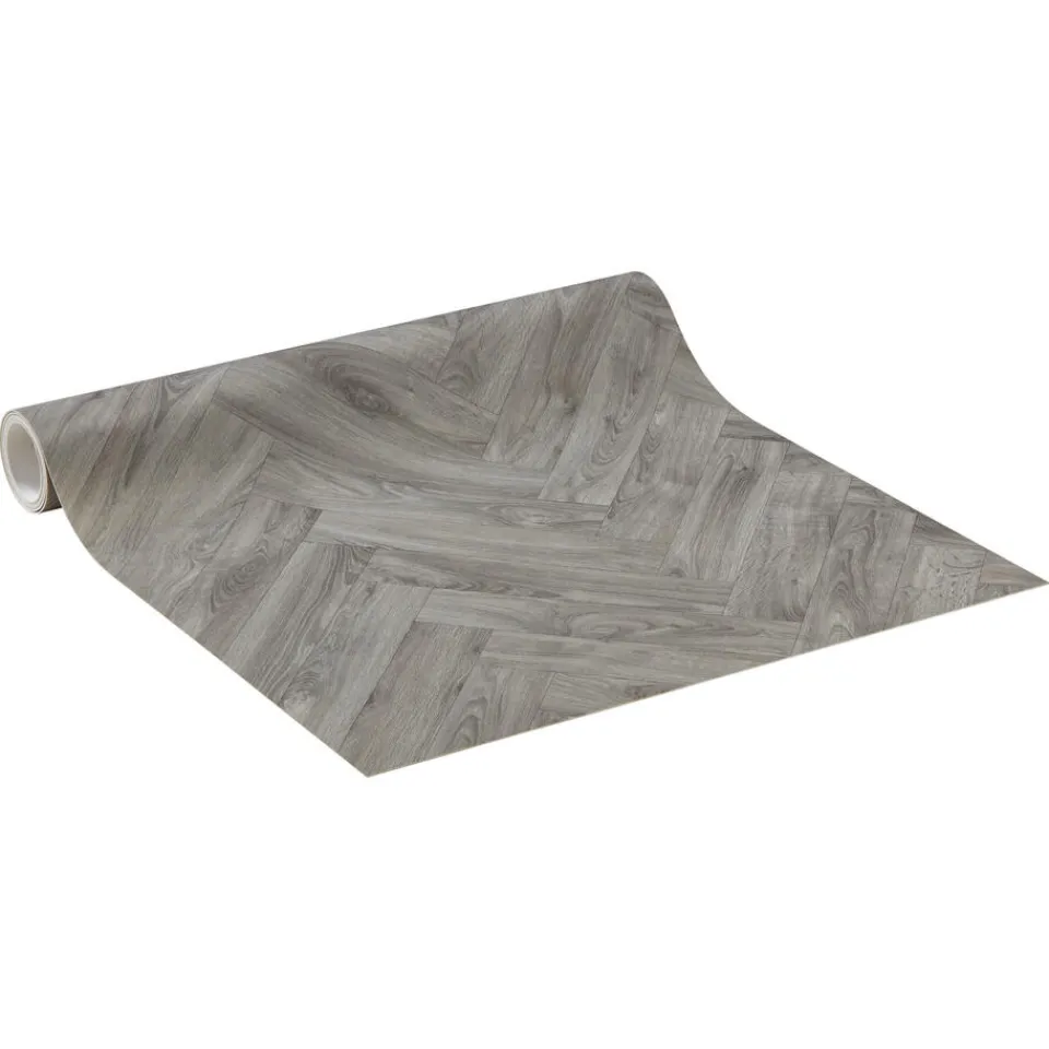 Kwantum Vinyl Woodward Taupe Eiken Visgraat