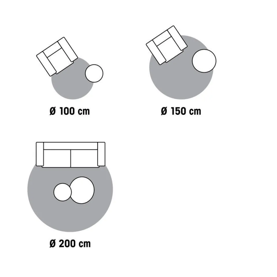 Kwantum Vloerkleed Solis Naturel - Ø 200 Cm