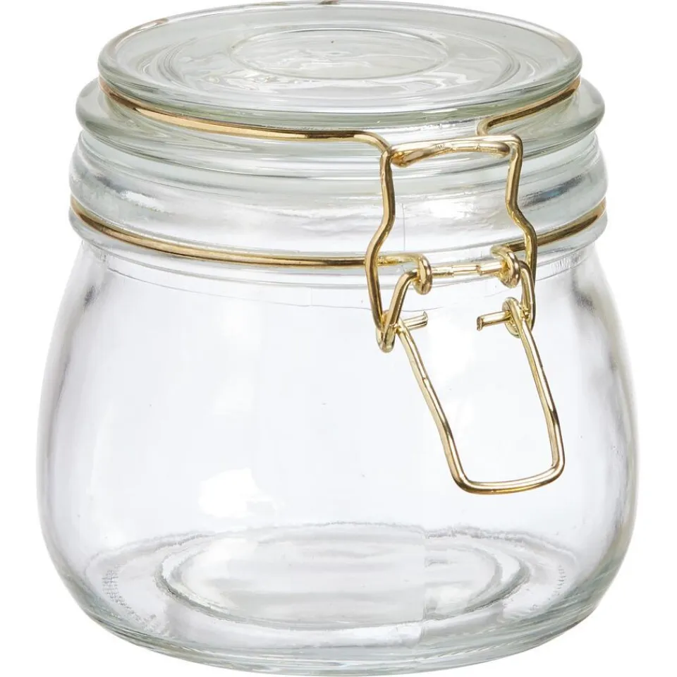 Kwantum Voorraadpot Glas Goud
