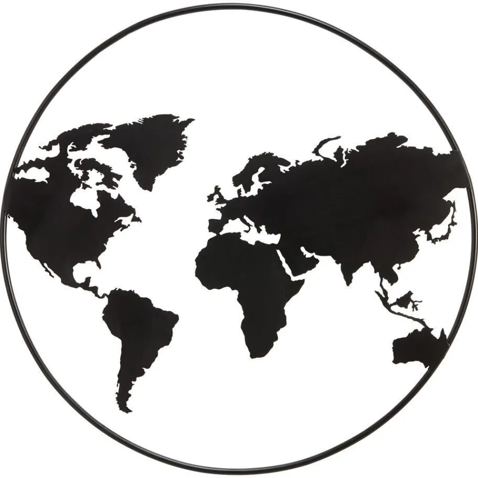 Kwantum Wanddecoratie El Mundo Zwart