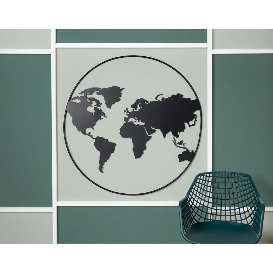 Kwantum Wanddecoratie El Mundo Zwart