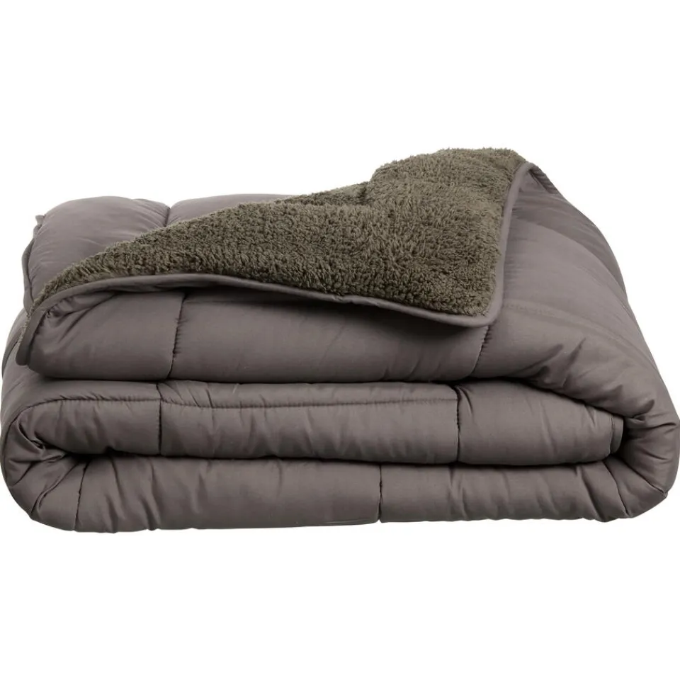 Kwantum Winterdekbed Teddy Antraciet 200x140 Cm
